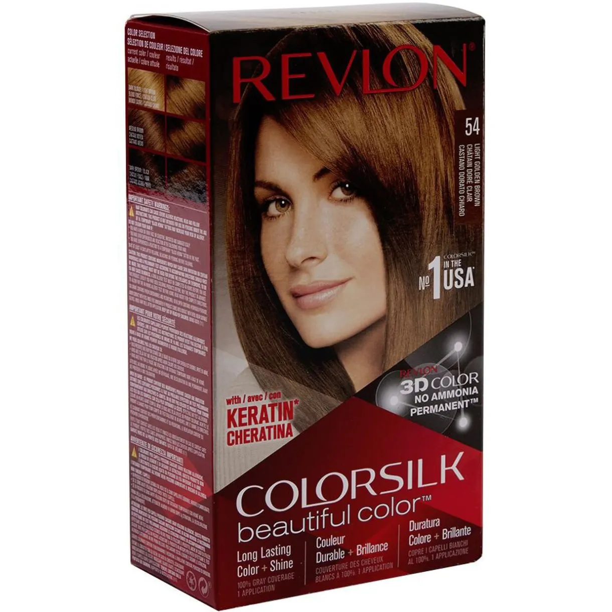 Best Gifi Coloration cheveux Chatain doré 54 Revlon
