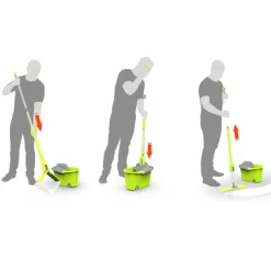 Nettoyage Et Entretien|Gifi Combiné Wash Easy Paul Masquin vert balai plat