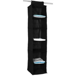 Rangement|Gifi Compartiment pour vêtements à suspendre noir x6