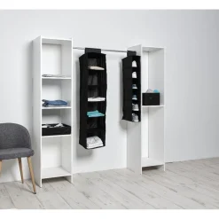 Rangement|Gifi Compartiment pour vêtements à suspendre noir x6