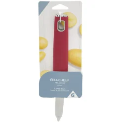 Économe inox manche plastique rouge^Gifi Hot