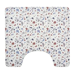 Gifi Contour WC PVC motif terrazzo blanc marron bleu 49,5x15cm