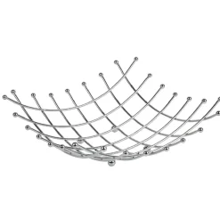 Corbeille à fruits carrée design quadrillage^Gifi Discount