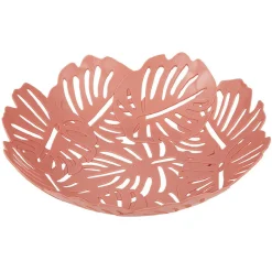 Corbeille à fruits design feuilles vert rose ou beige^Gifi Online