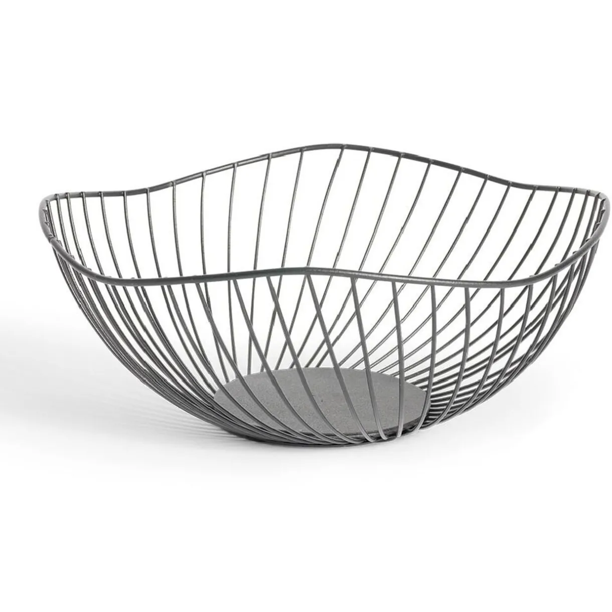 Corbeille à fruits design filaire métal noir Ø25xH12cm^Gifi New