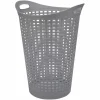Entretien Du Linge|Gifi Corbeille à linge cylindrique effet tressé 60 L
