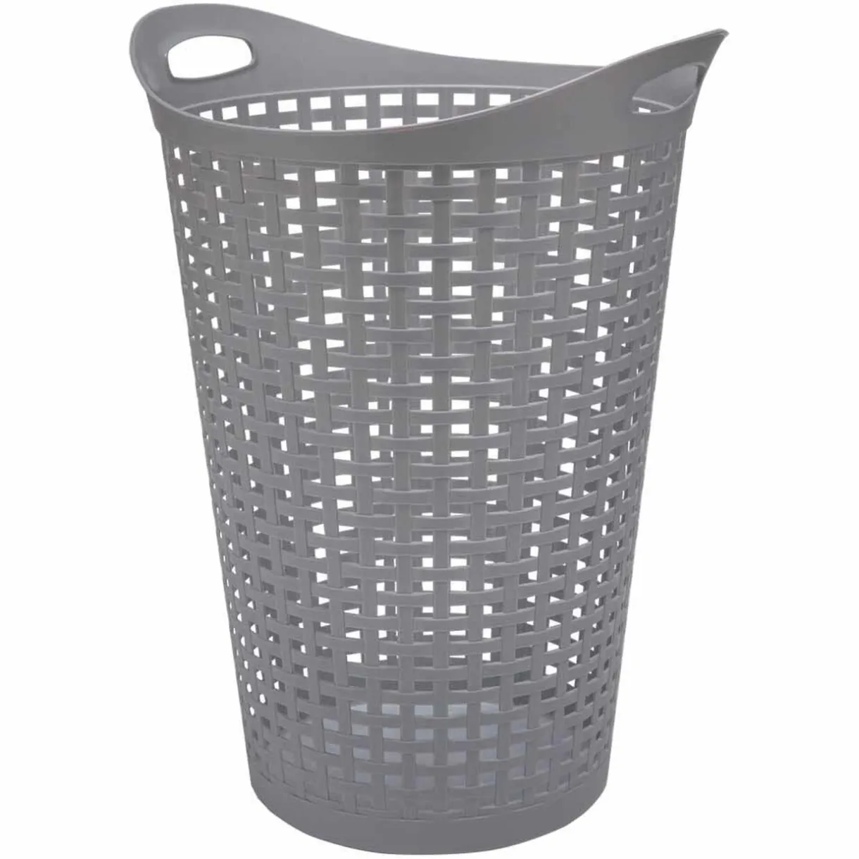 Entretien Du Linge|Gifi Corbeille à linge cylindrique effet tressé 60 L