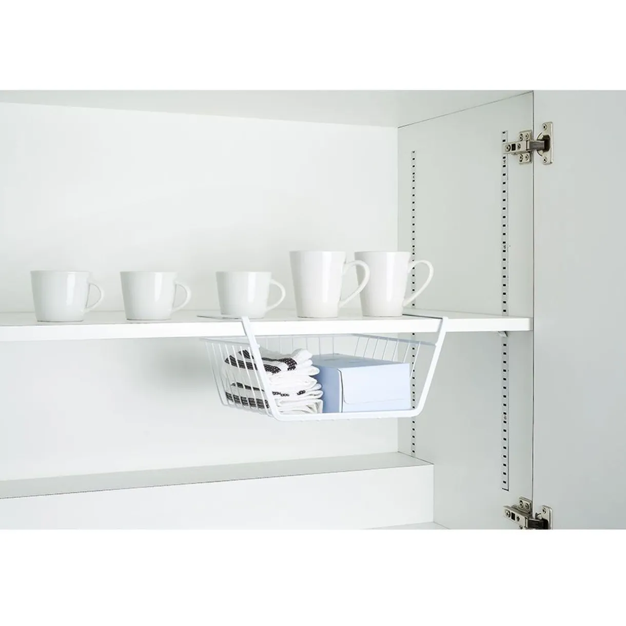 Corbeille à suspendre en métal blanc L.32 cm^Gifi Best