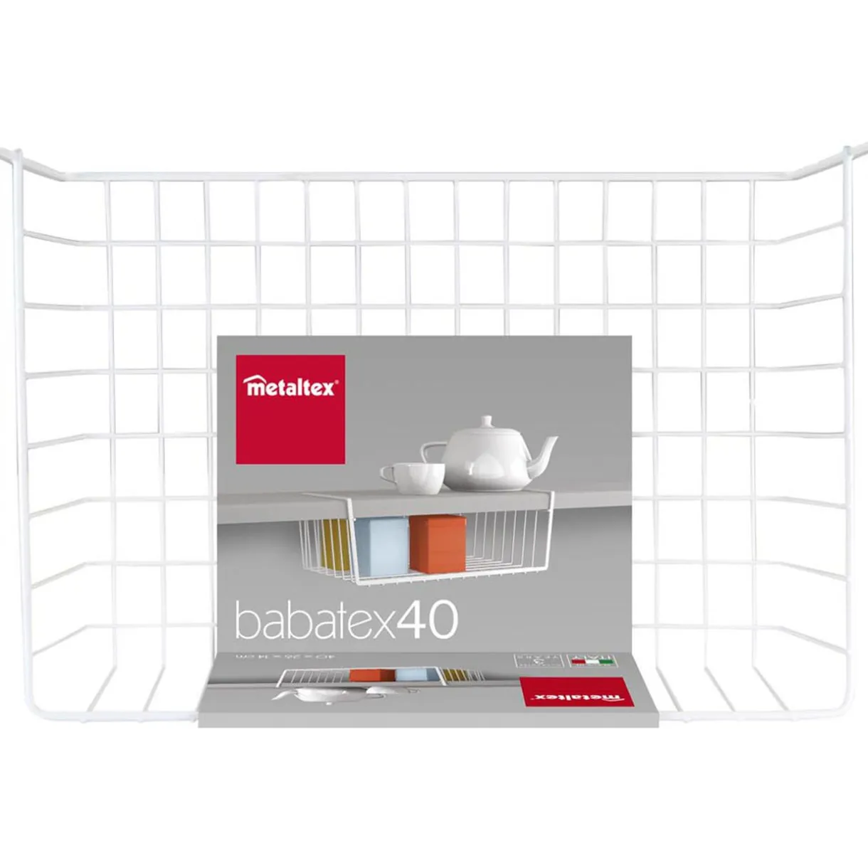 Corbeille blanche à suspendre Metaltex^Gifi Clearance