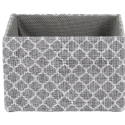 Rangement|Gifi Corbeille design gris et blanc x4