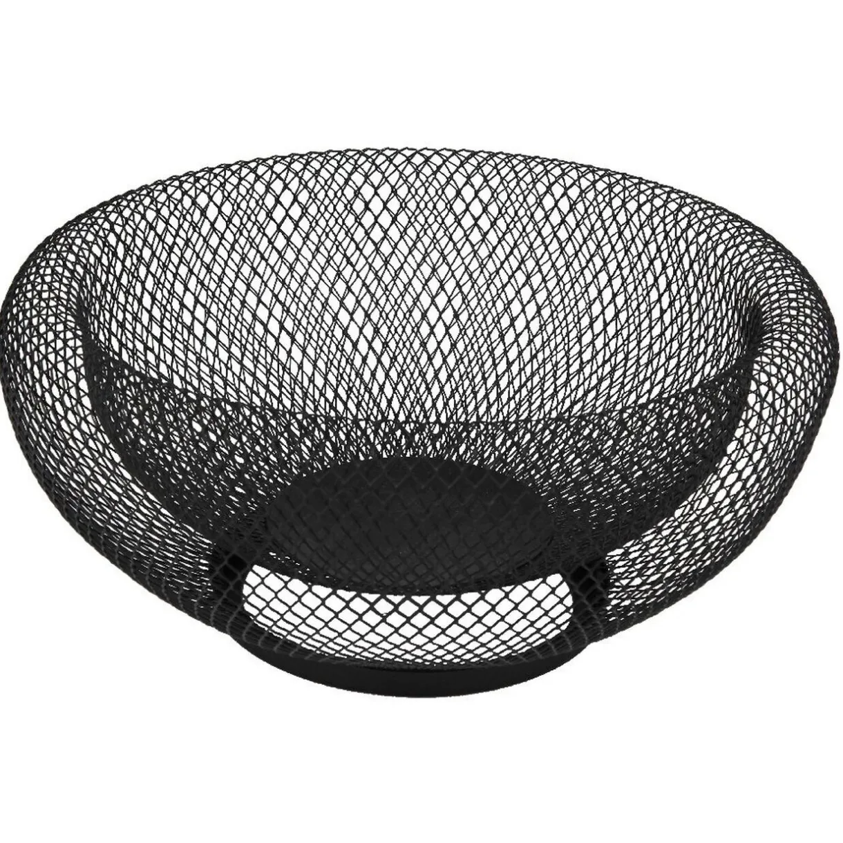 Corbeille ronde en métal grillagé noir^Gifi Outlet