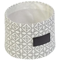 Rangement|Gifi Corbeille ronde grise