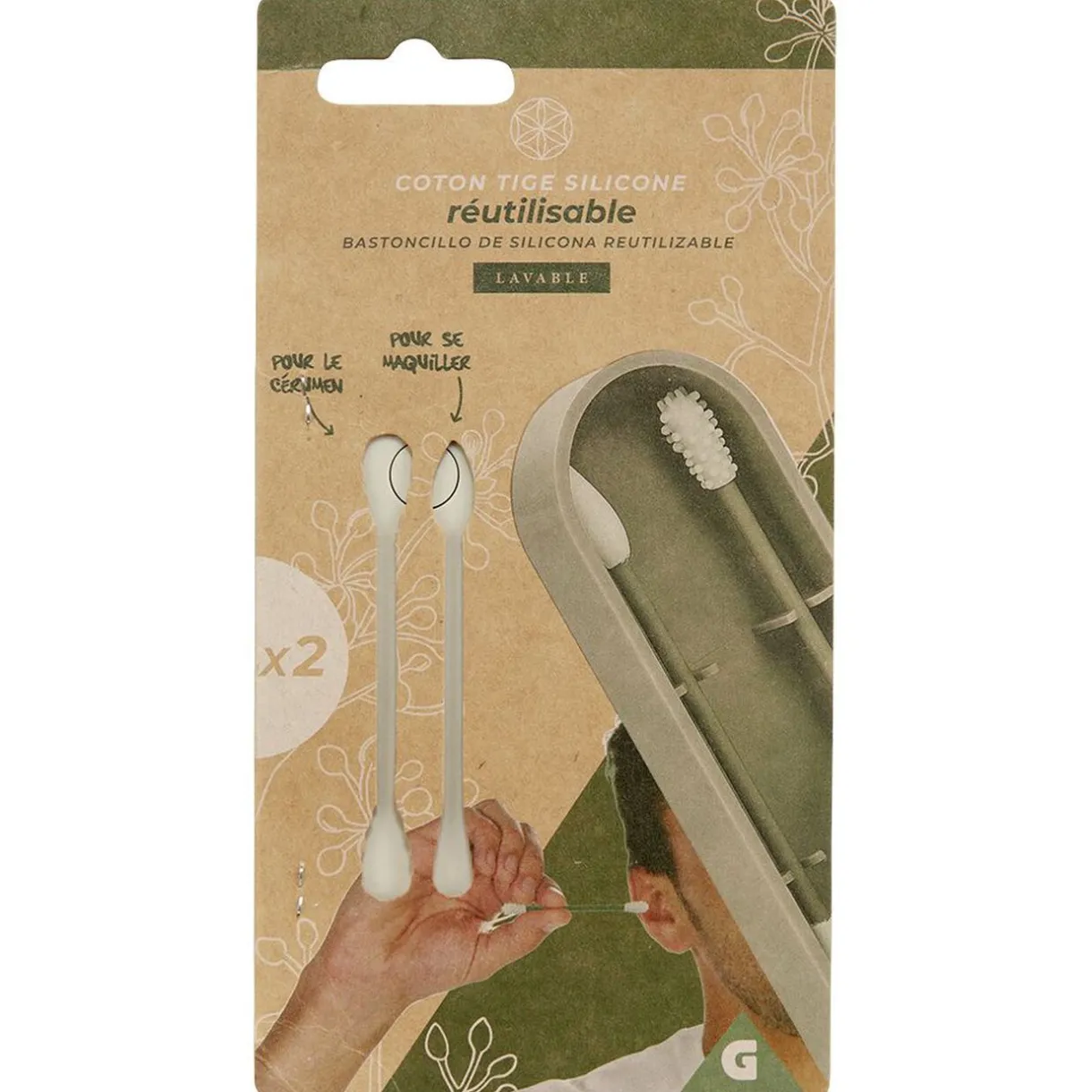 Outlet Gifi Coton tige réutilisable x2