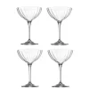 Coupe à champagne en verre Cristal 21 cl x4^Gifi Online