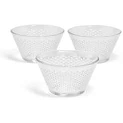 Coupe à dessert verre écaille relief transparent x3^Gifi Online