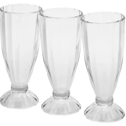 Coupe à glace transparent sundae milkshake 350 ml x3^Gifi Clearance