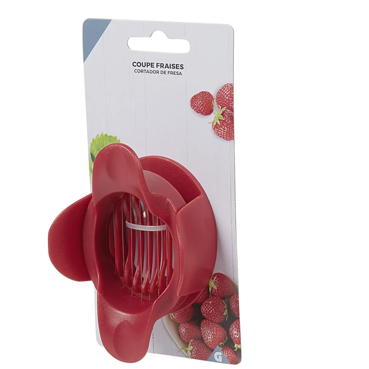 Coupe fraise lames inox acrylique rouge^Gifi