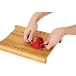 Coupe fraise lames inox acrylique rouge^Gifi