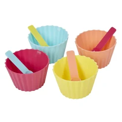 Coupelle à glace avec cuillère multicolore x4^Gifi Best