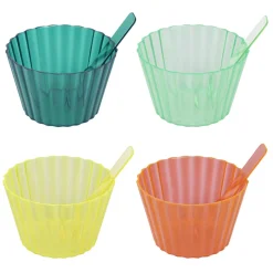 Coupelle à glace en plastique assorti x4^Gifi Clearance