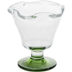 Coupelle à glace en verre avec pied coloré Ø10,6xH11,7cm^Gifi New