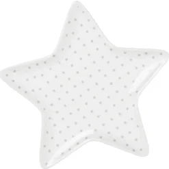 Coupelle blanche forme étoile à pois gris^Gifi Clearance