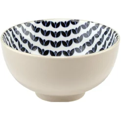 Coupelle en porcelaine décor blanc et bleu^Gifi Best