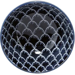 Coupelle en porcelaine décor blanc et bleu^Gifi Best