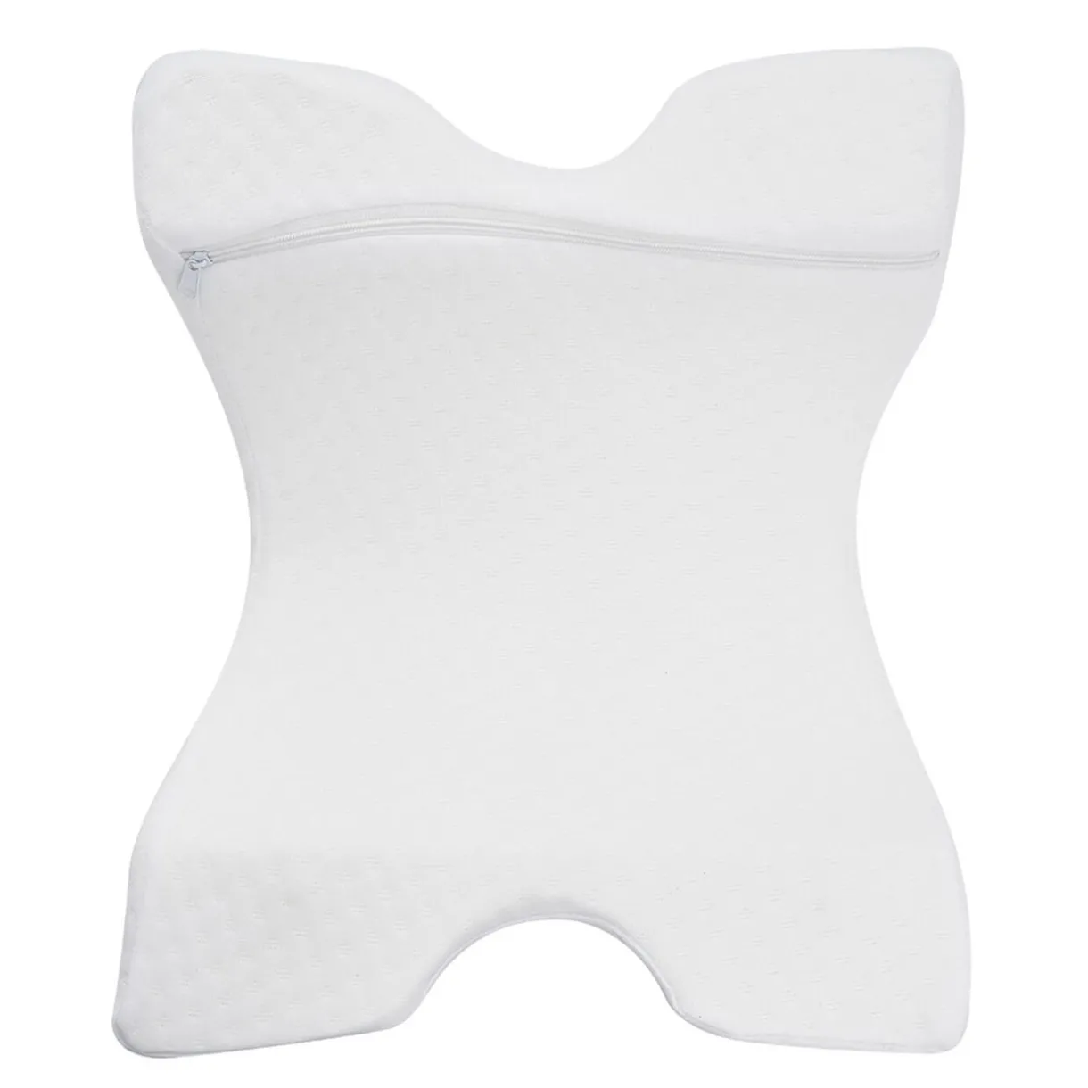 Outlet Gifi Coussin mémoire de forme oreiller incurvé blanc 36x30xH13cm