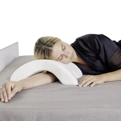 Outlet Gifi Coussin mémoire de forme oreiller incurvé blanc 36x30xH13cm