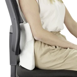 Outlet Gifi Coussin mémoire de forme oreiller incurvé blanc 36x30xH13cm