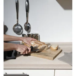 Couteau à trancher réglable noir en inox^Gifi Sale