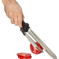 Couteau à trancher réglable noir en inox^Gifi Sale