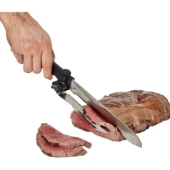 Couteau à trancher réglable noir en inox^Gifi Sale