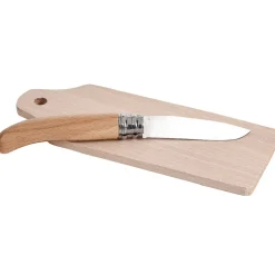 Couteau à virole marron inox&hêtre^Gifi Online