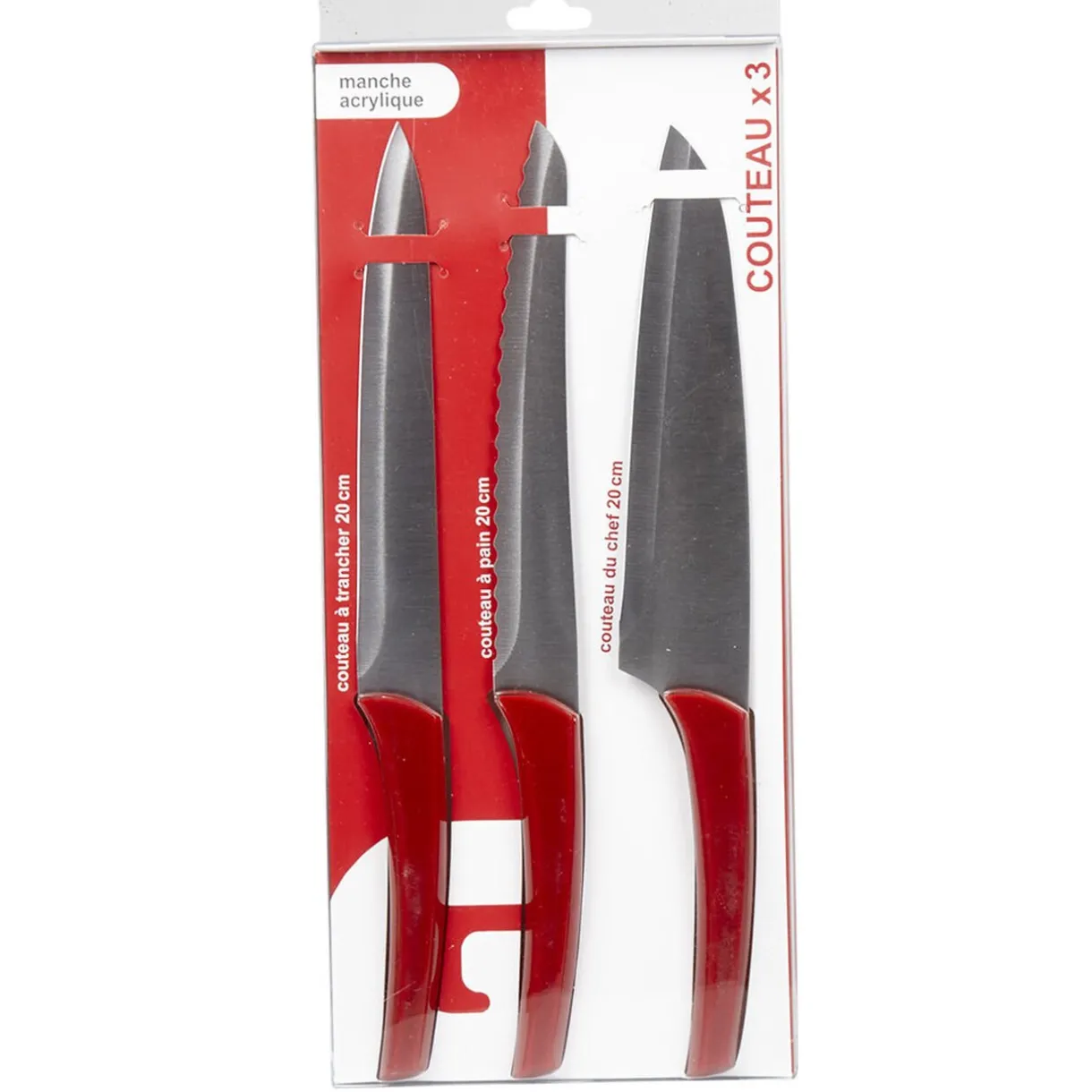 Couteau en inox x3^Gifi Outlet