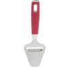 Couteau racloir à fromage inox manche rouge^Gifi New