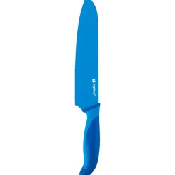 Couteau santoku bleu en inox^Gifi Sale