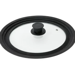 Couvercle en verre avec contour silicone noir Ø 30 cm^Gifi Hot