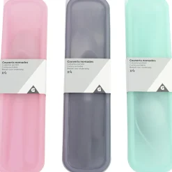 Couvert nomade x 4 avec boîte assortie^Gifi Clearance