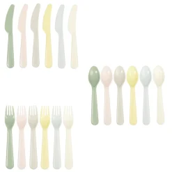 Couverts en plastique réutilisable 6 personnes^Gifi Online