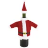 Couvre bouteille de vin forme costume de Noël^Gifi Discount