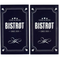 Couvre plaque planche à découper en verre design Bistrot x2^Gifi Best