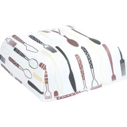 Couvre plat isotherme blanc imprimé^Gifi