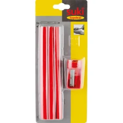 New Gifi Crayon rouge Suki bricolage menuisier avec taille crayon