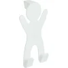 Rangement|Gifi Crochet de porte forme bonhomme gris - 10,5xH.19 cm