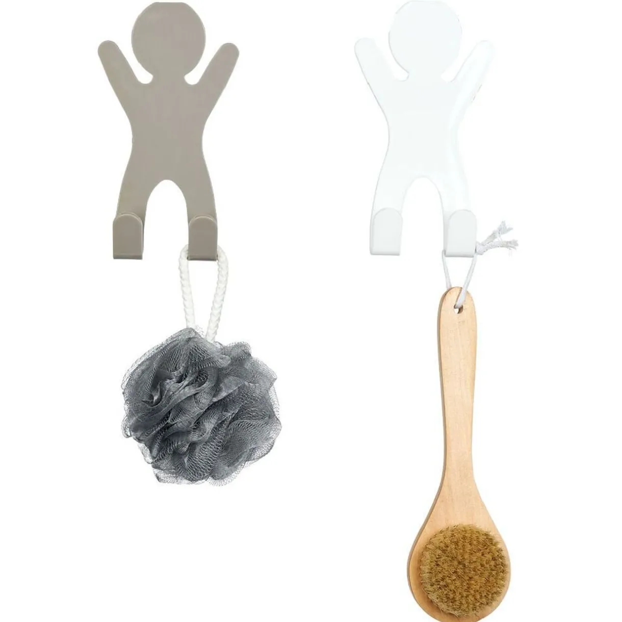 Rangement|Gifi Crochet de porte forme bonhomme bleu - 10,5xH.19 cm