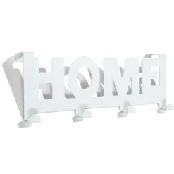 Rangement|Gifi Crochet de porte HOME en métal blanc ou noir 36,5x16,5cm - 2 modèles