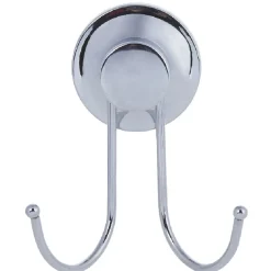 Rangement|Gifi Crochet double à ventouse inox gris