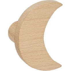 Rangement|Gifi Crochet en bois forme lune, étoile ou nuage